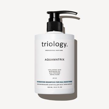 Зволожувальний шампунь для волосся Triology Aquamatrix, 500 мл TRI-AQUA-SH-500 фото