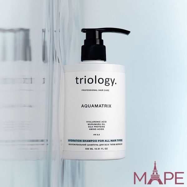 Зволожувальний шампунь для волосся Triology Aquamatrix, 500 мл TRI-AQUA-SH-500 фото