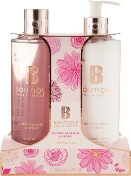 Подарунковий набір для тіла Grace Cole Boutique Cherry Blossom & Peony Pamper Duo, 2 x 500 мл