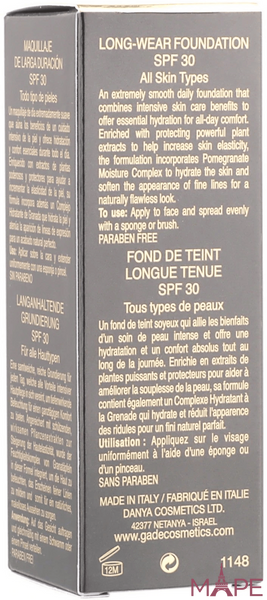 Тональний крем GA-DE Idyllic SPF 30 №301 Natural Beige, 30 мл GAD-ID-301 фото