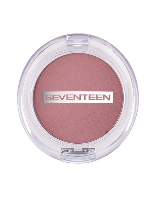 Компактные румяна для лица Seventeen Natural Matte Silky Blusher 15 Rosy Blush, 5 г