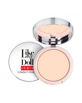 Компактная пудра для лица  Pupa Like a Doll Compact Powder SPF 15,  01  Porcelain, 10 г