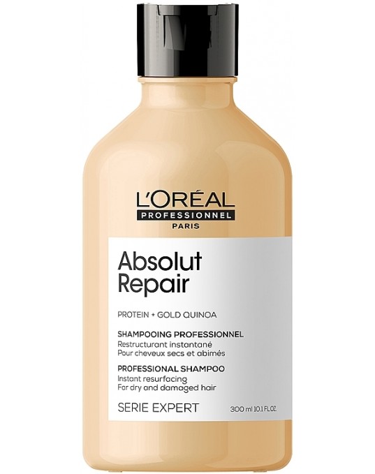 Шампунь для интенсивного восстановления поврежденных волос L'Oreal Professionnel Serie Expert Absolut Repair Gold Quinoa + Protein Shampoo, 300 мл